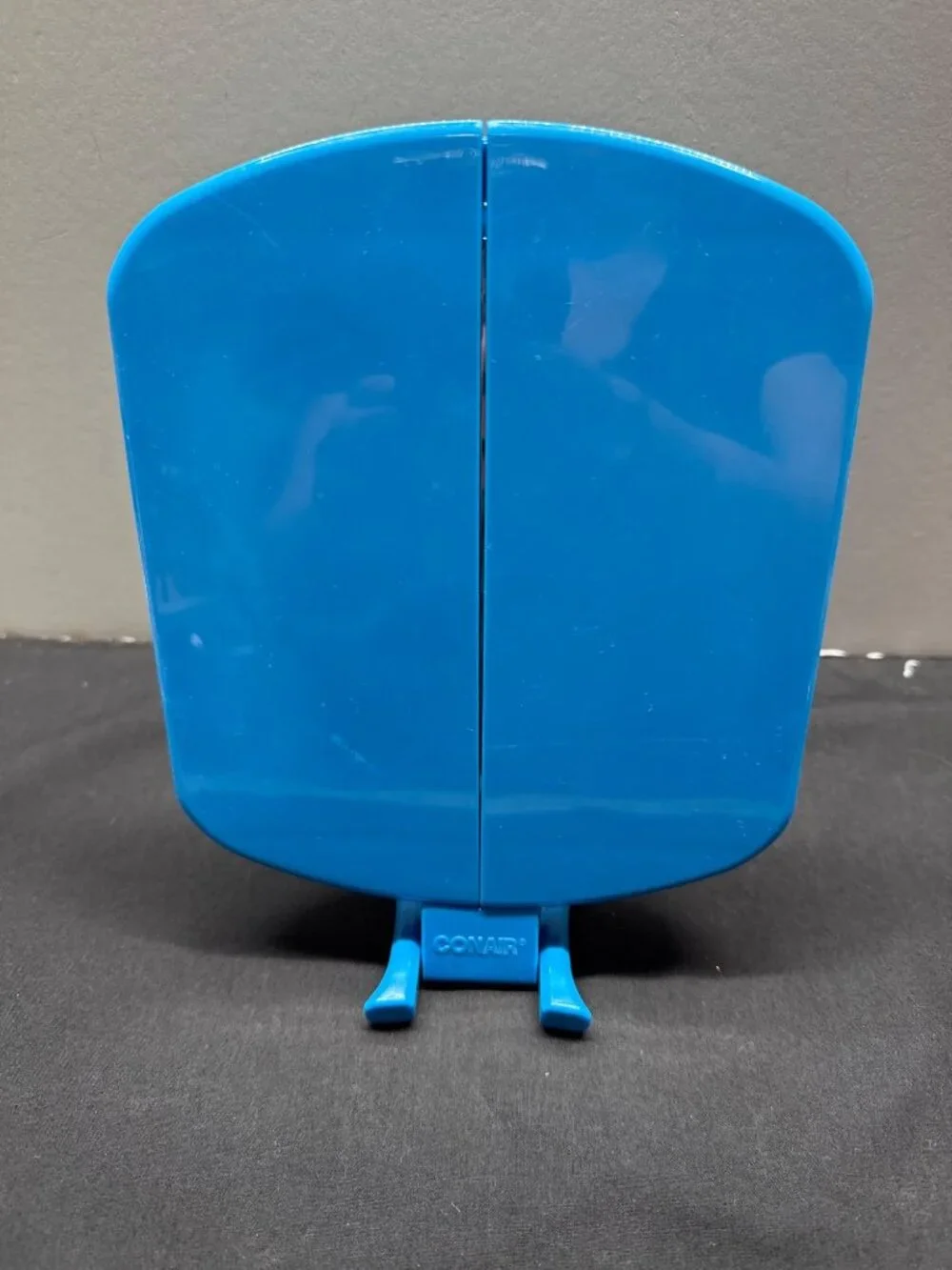Conair Folding Triple-Panel Vanity Mirror Blue Compact & Lightweight Design